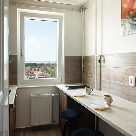 Napfényes, Panorámás Apartman, Belvárosában Siófok
